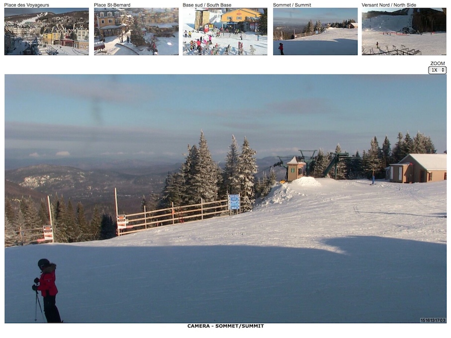 Web Cam Weather Conditions Observations<br />Courtesy of Tremblant.ca