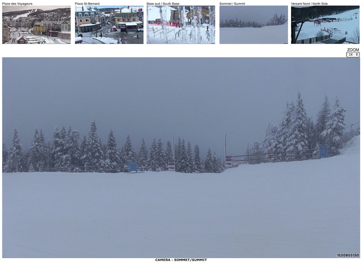 Webcam Snap Shot Courtesy of Tremblant.ca