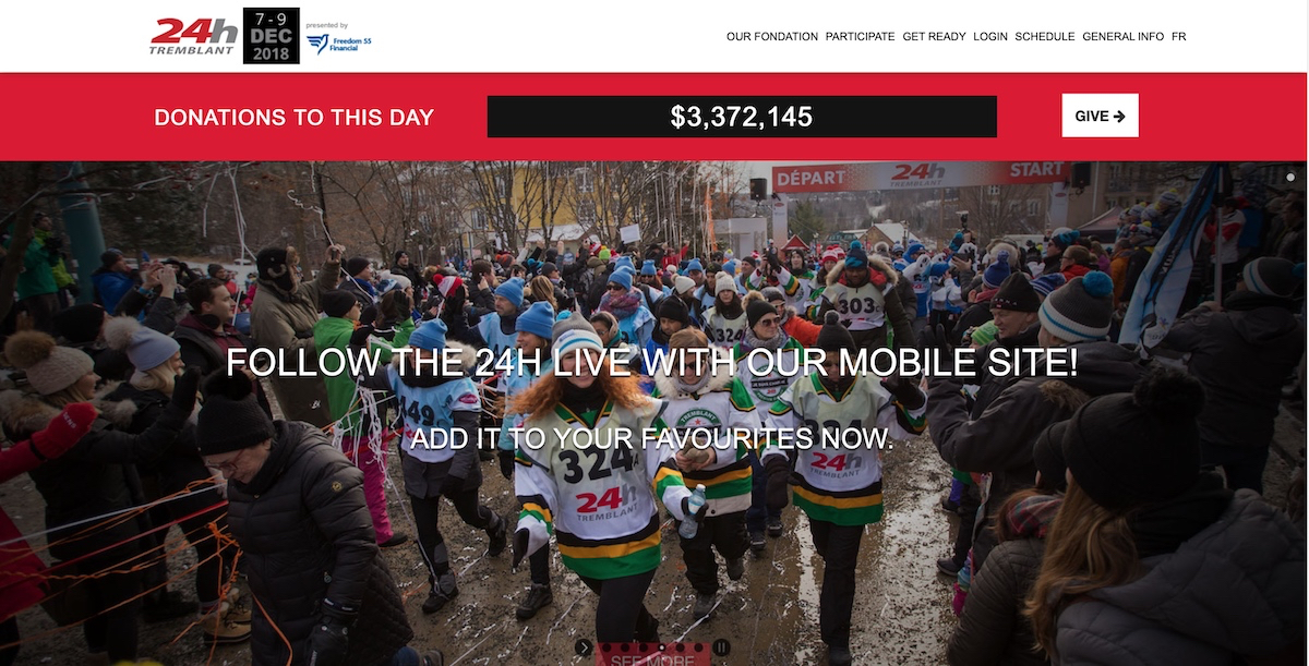 Screenshot Courtesy of Tremblant.ca