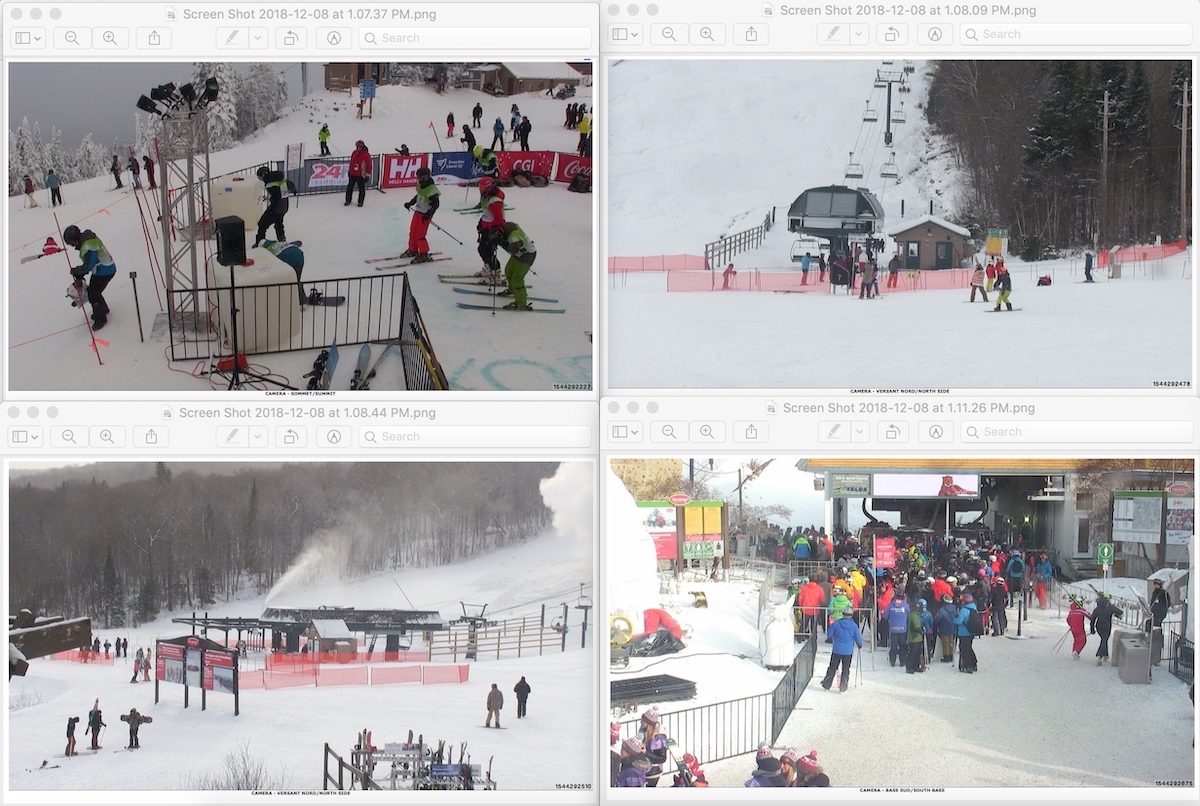Web Cam Snap Shots Courtesy of Tremblant.ca