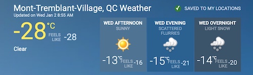 Screenshot Courtesy of The Weather Network