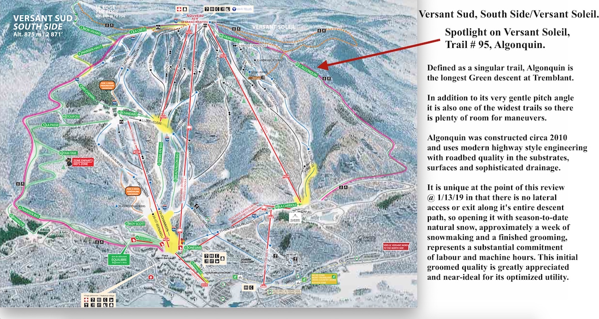 Trail Map PDF Excerpt Courtesy of Tremblant.ca