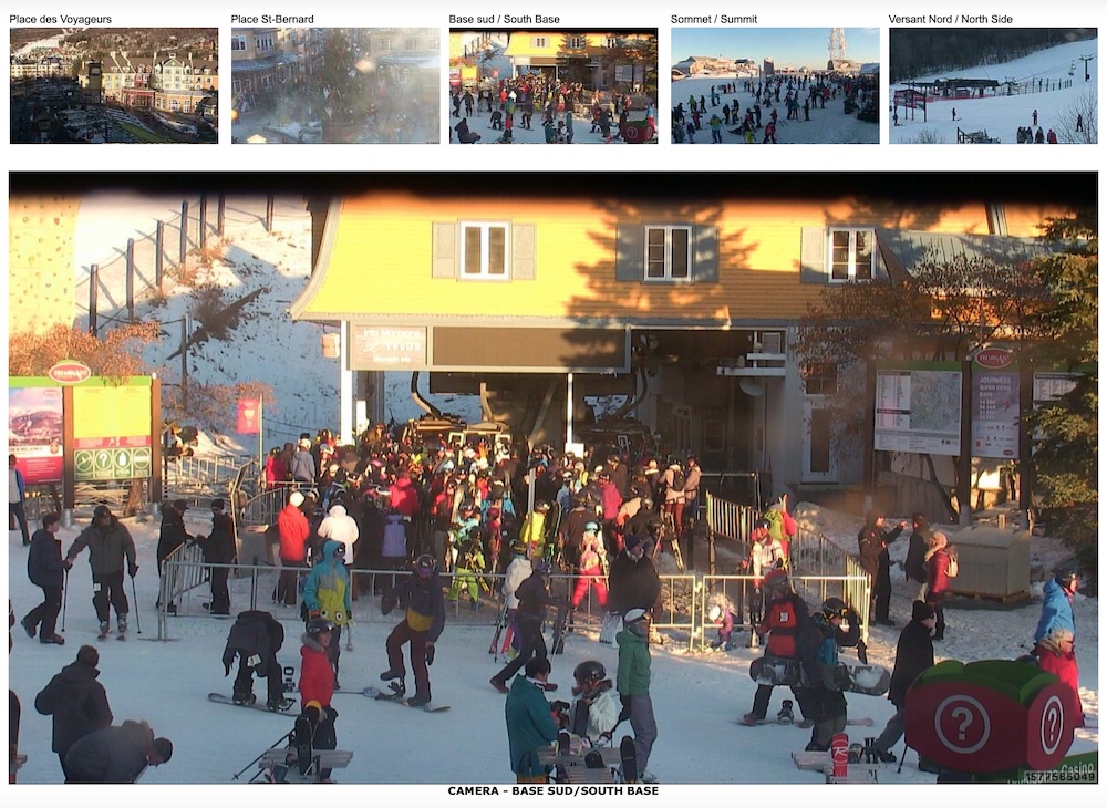 Web Cam Snap Shots Courtesy of Tremblant.ca