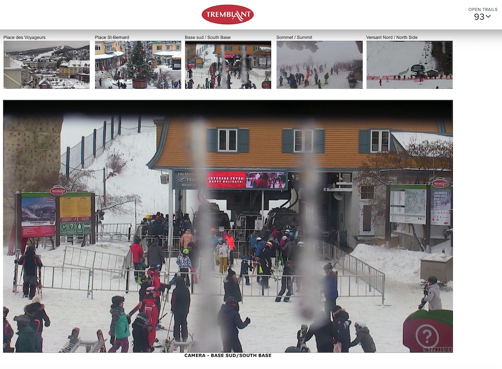 Web Cam Snap Shots Courtesy of Tremblant.ca