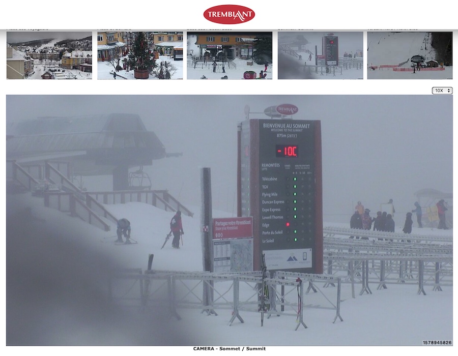 Web Cam Snap Shots Courtesy of Tremblant.ca.