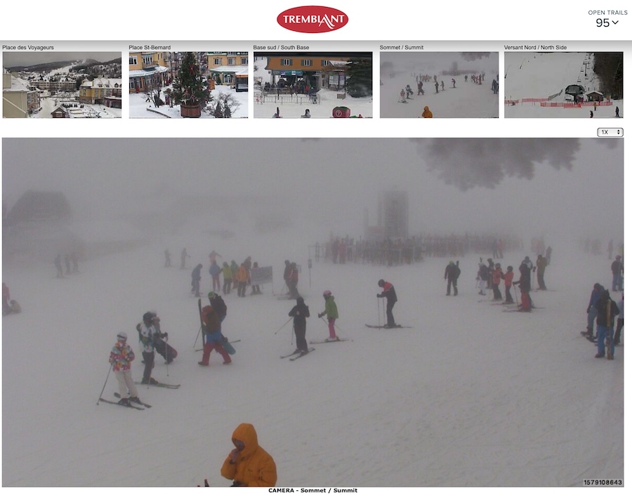 Web Cam Snap Shots Courtesy of Tremblant.ca