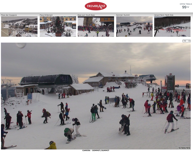 Web Cam Snap Shots Courtesy of Tremblant.ca