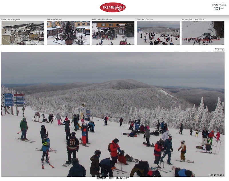 Web Cam Snap Shots Courtesy of Tremblant.ca