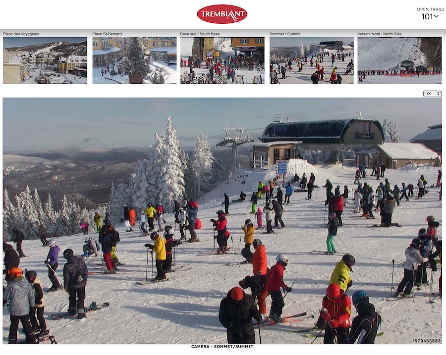 Web Cam Snap Shots Courtesy Of Tremblant.ca