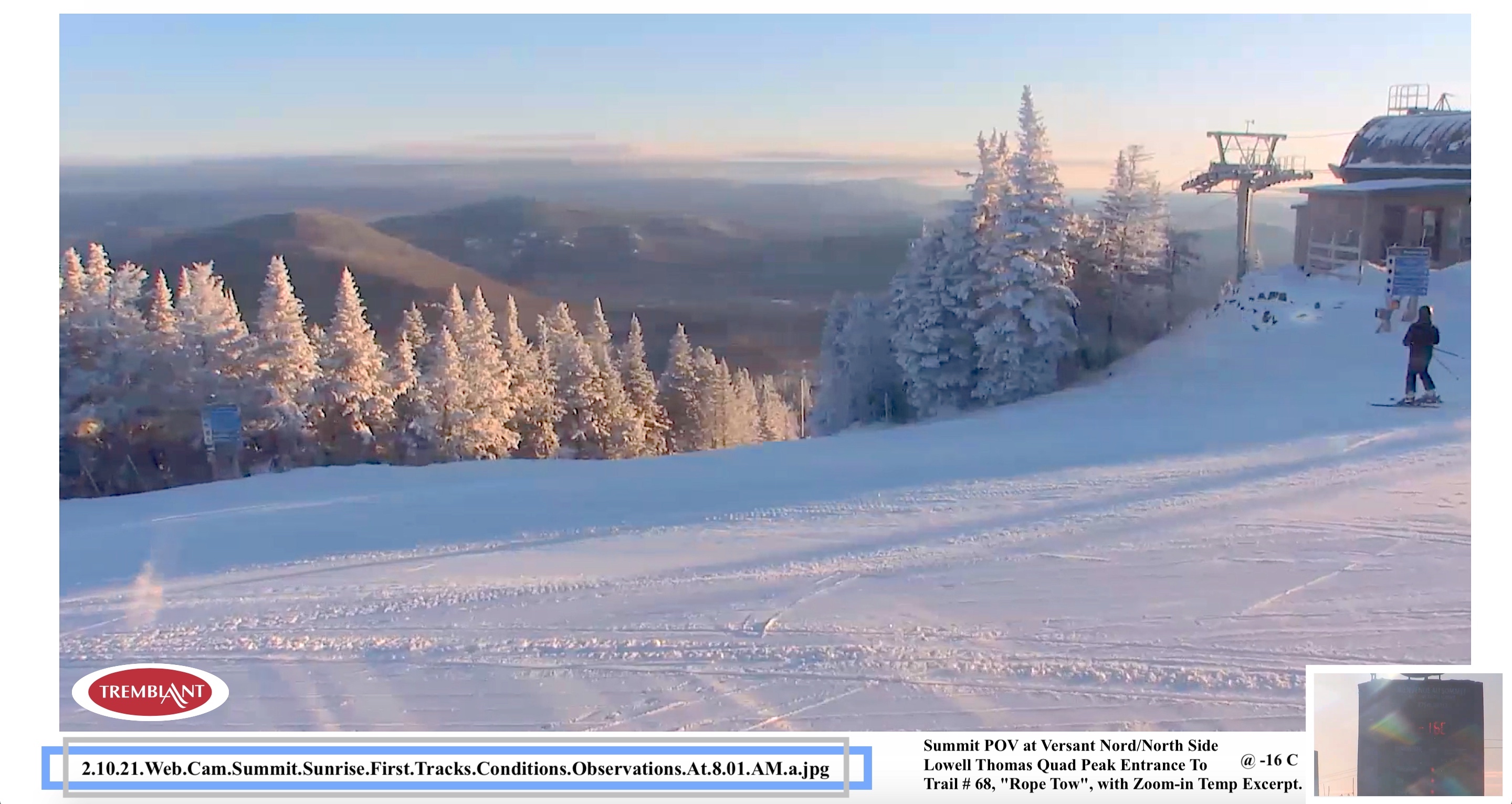 Web Cam Snap Shots Courtesy of Tremblant.ca