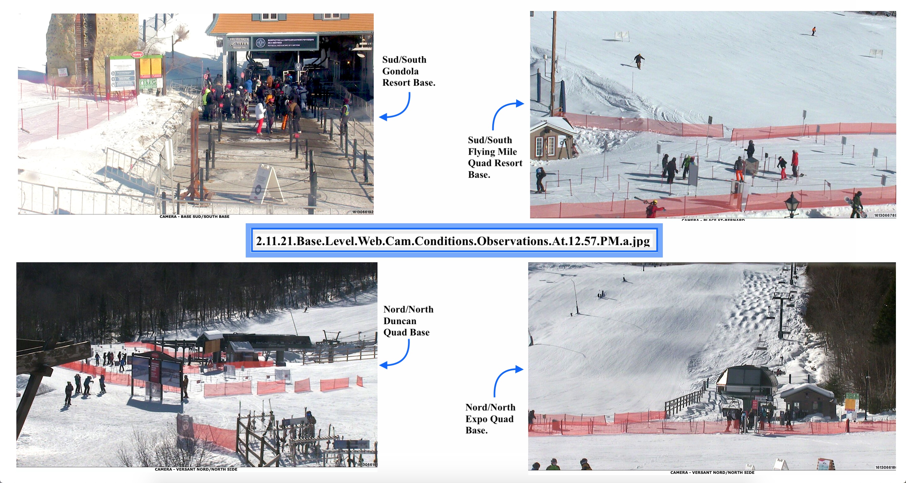 Web Cam Snap Shots Courtesy of Tremblant.ca