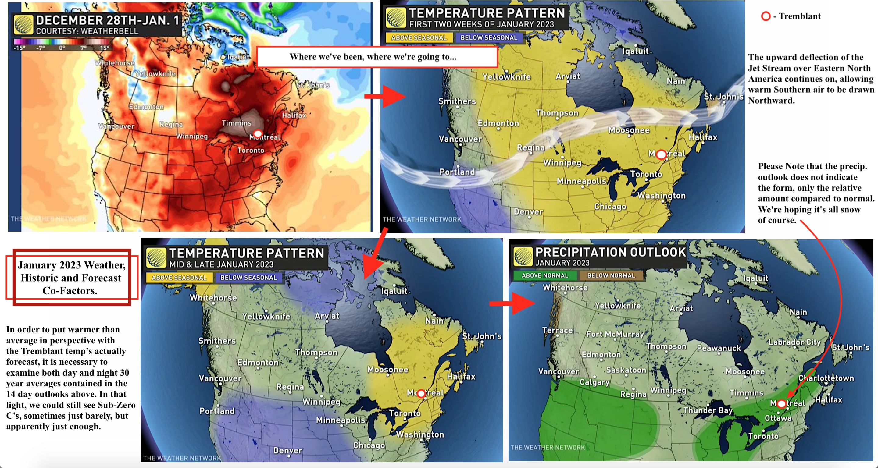 Screenshots Courtesy of The Weather Network And WeatherBELL.