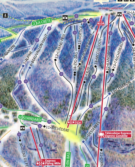 Trail Map sample courtesy of www.tremblant.ca downloadable pdf<br />trail maps.