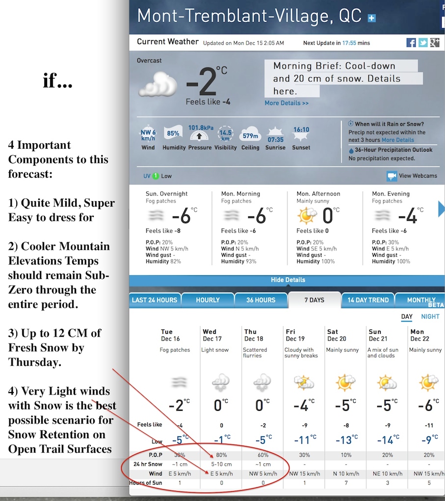 screenshot Courtesy of The Weather Network.