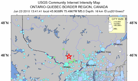 Screenshot and all enclosed data courtesy of <br />U.S. Geological Service.