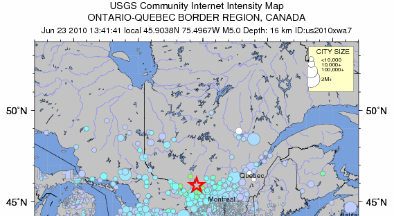 Screenshot and all enclosed data courtesy of <br />U.S. Geological Service.