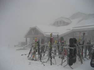 The snow is beginning to pile up at Tremblant!