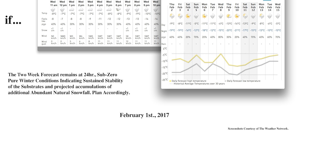Screenshots Courtesy of The Weather Network.