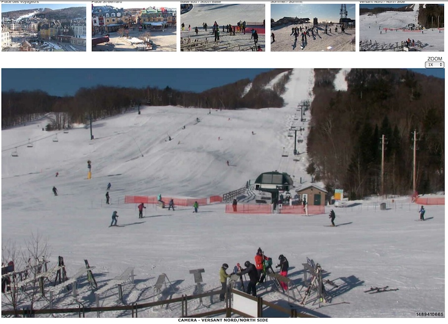 Web Cam Snap Shot Courtesy of Tremblant.ca