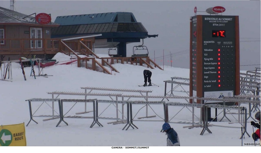 Web Cam Snap Shot Courtesy of Tremblant.ca