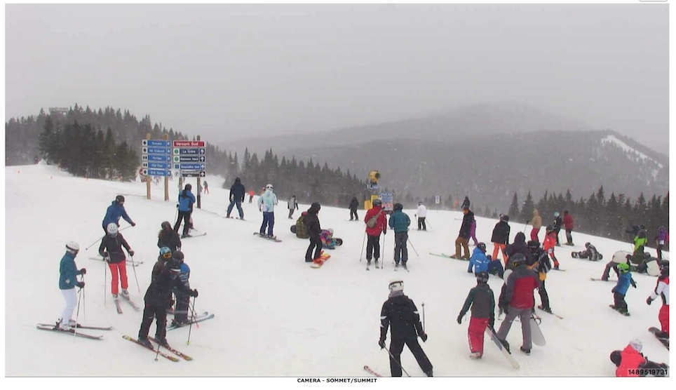 Web Cam Snap Shot Courtesy of Tremblant.ca