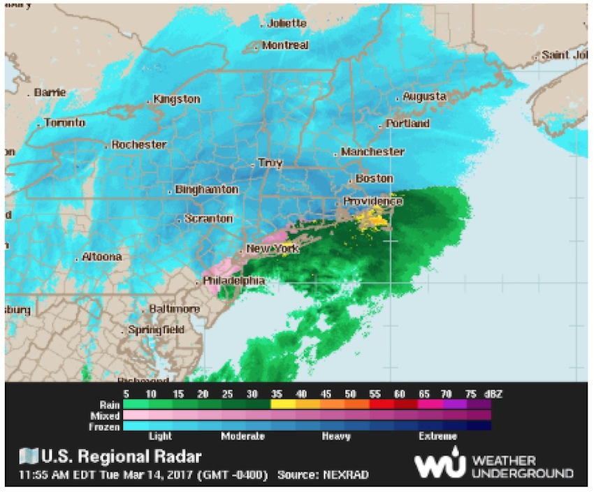 Radar Weather Screenshot Courtesy of Weather Underground.