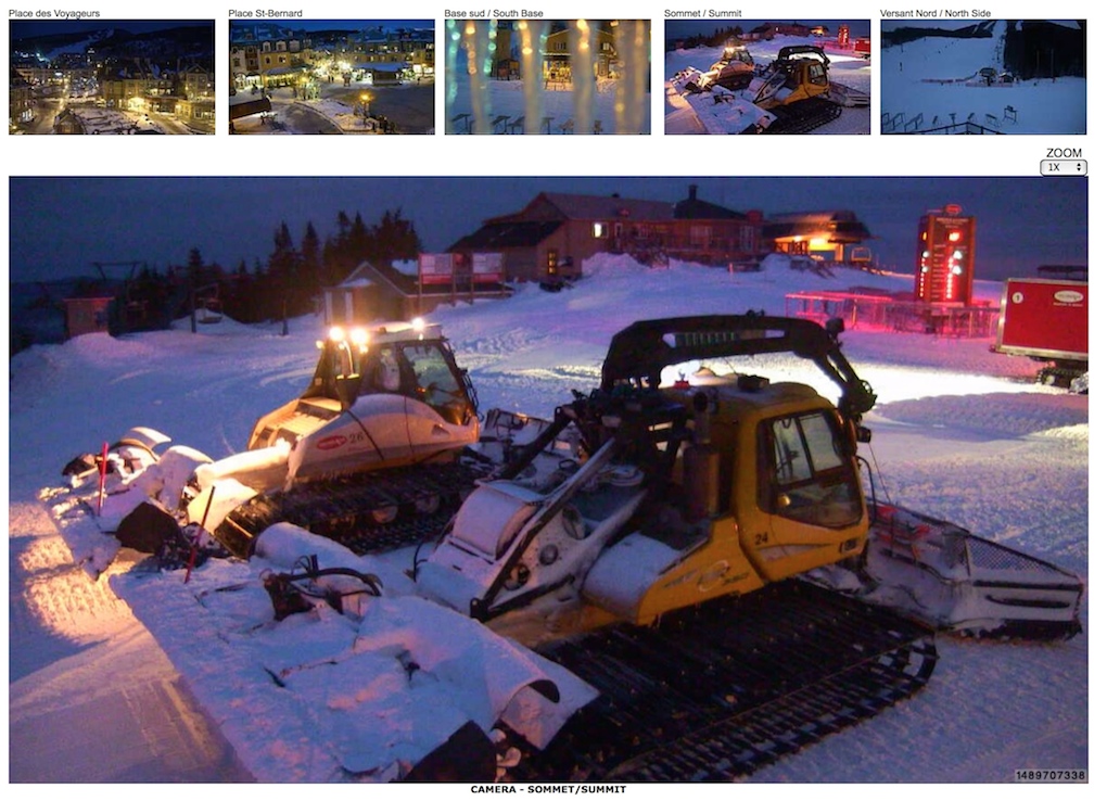 Web Cam Snap Shot Courtesy of Tremblant.ca