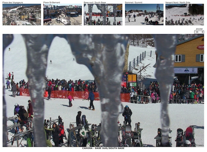 Web Cam Snap Shot Courtesy of Tremblant.ca