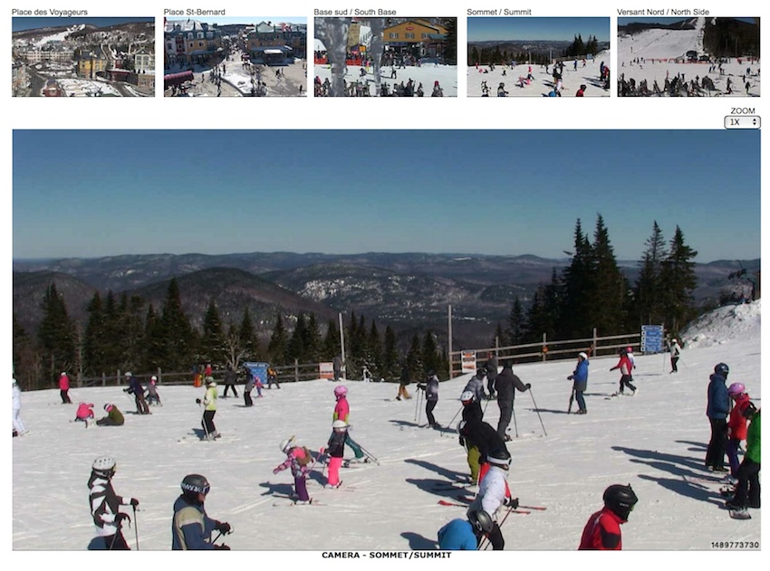 Web Cam Snap Shot Courtesy of Tremblant.ca