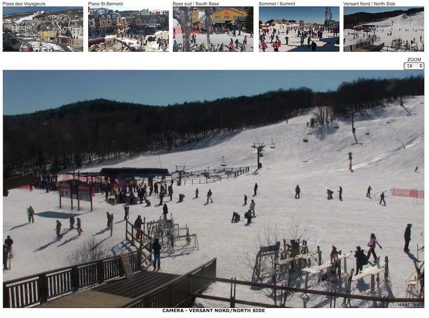Web Cam Snap Shot Courtesy of Tremblant.ca