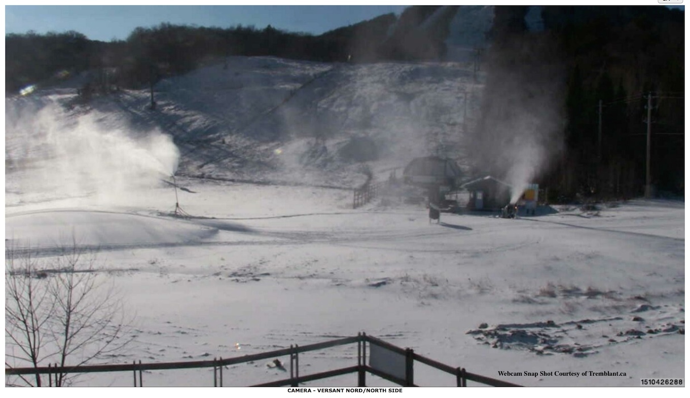 Webcam Snap Shot Courtesy of Tremblant.ca