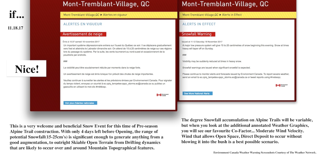 Environment Canada Weather Warning Screenshots Courtesy of The Weather Network.