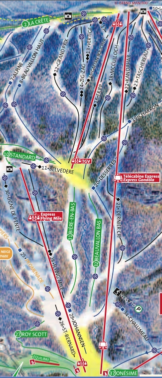 Screenshot courtesy of www.tremblant.ca downloadable pdf Trail Map.