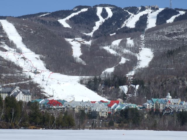 Hard to beat when you start out with such a beautiful location! This Photo was taken on a sunny day at seasons close early last April. Tremblant360 Photo