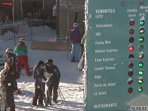 Web Cam Snap Shot courtesy of www.tremblant.ca