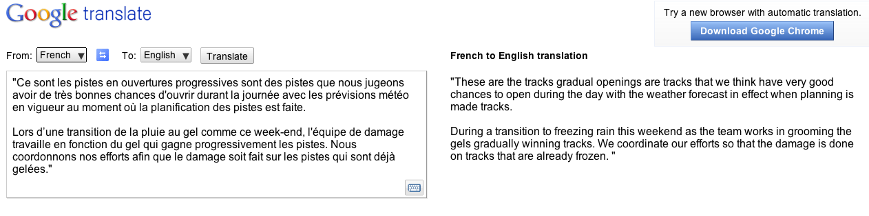 Screenshot courtesy of www.googletranslate.com