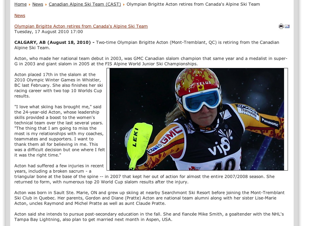 Screenshot courtesy of Alpine Canada.