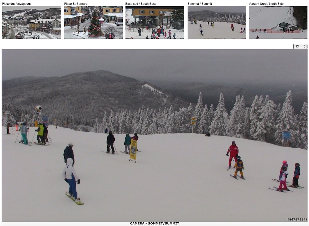 Web Cam Snap Shot Courtesy of Tremblant.ca