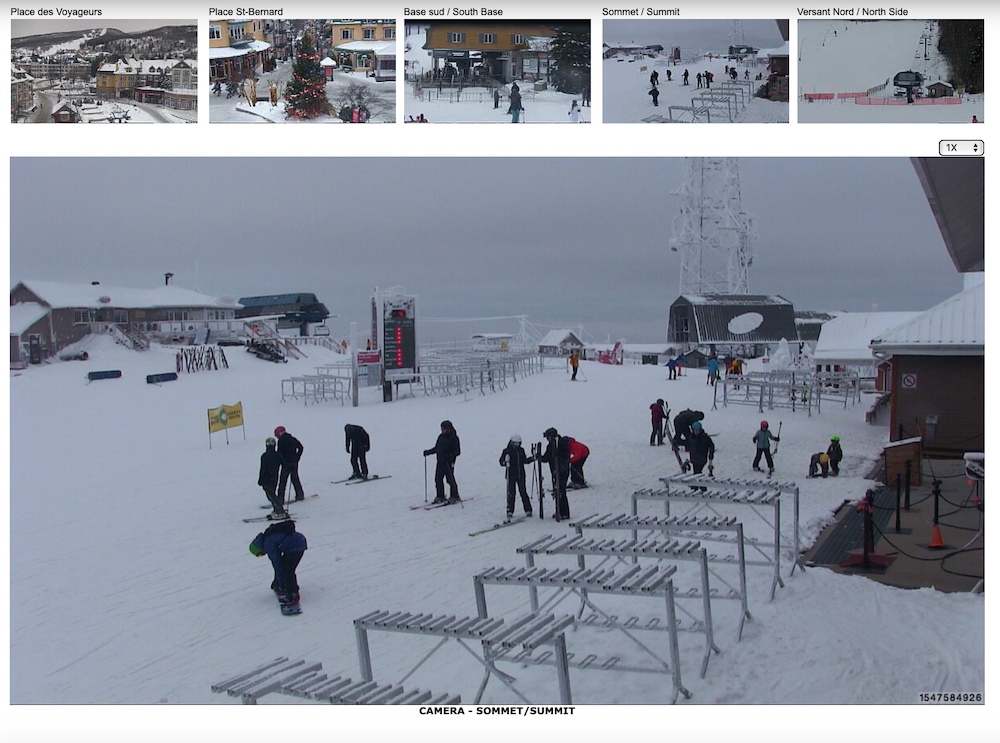 Web Cam Snap Shot Courtesy of Tremblant.ca