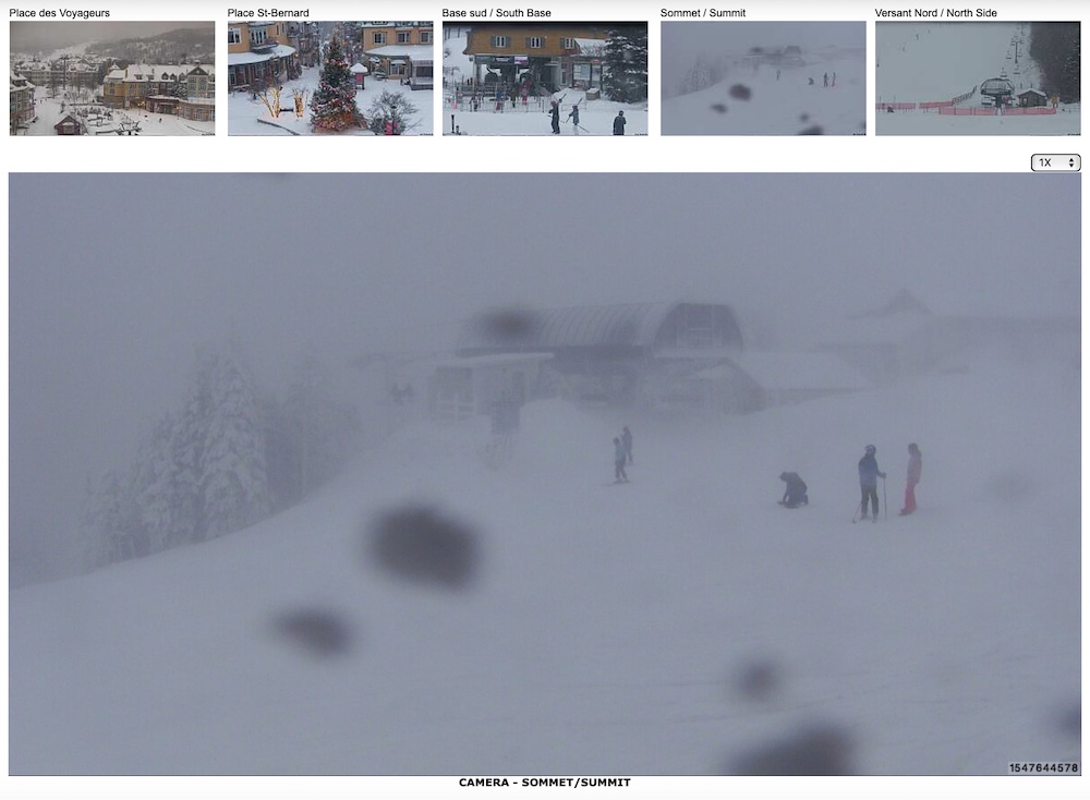 Web Cam Snap Shot Courtesy of Tremblant.ca