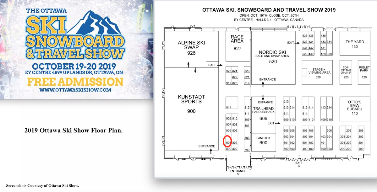 Screenshot Courtesy Ottawa Ski Show.