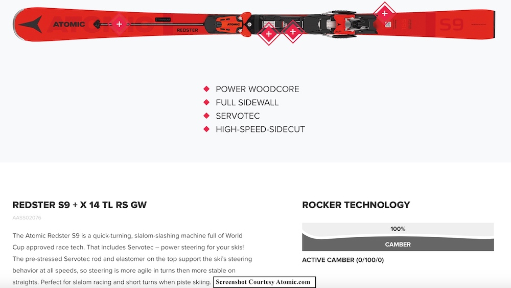 Screenshot Courtesy of Atomic Skis Canada.