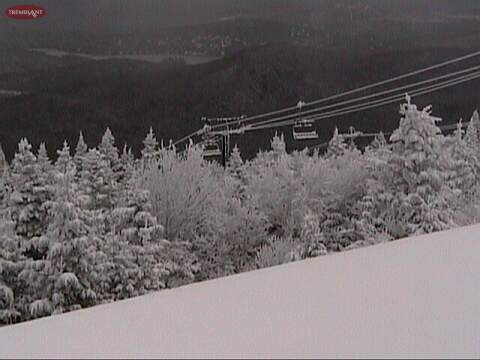 We always like this view, but today it means a lot more because we feel it marks the beginning of stable winter weather patterns at Tremblant.