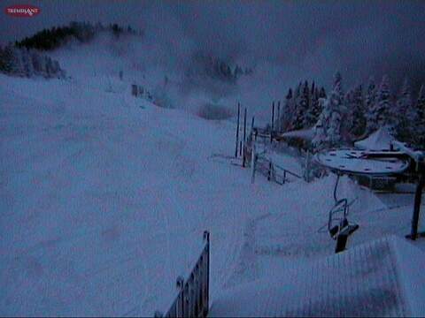 4:36 last eve. Summit Snow guns cranking it out!
