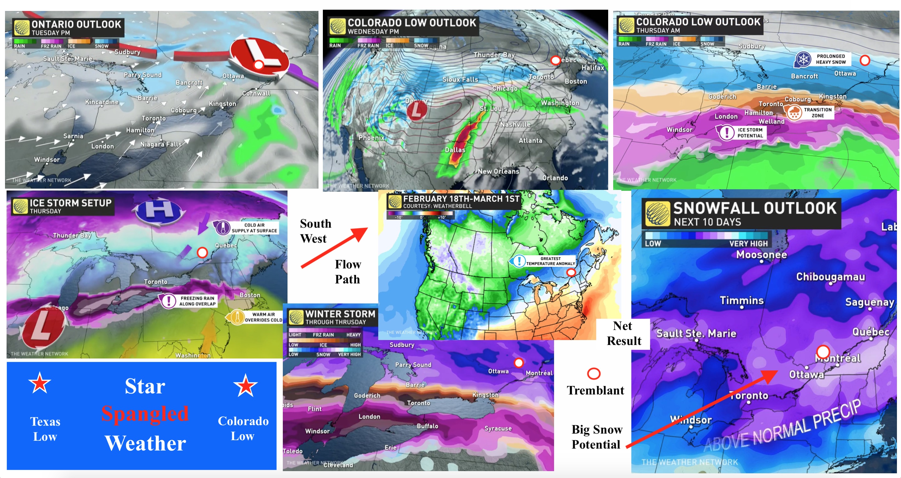 Weather Graphics Courtesy of The Weather Network and WeatherBELL.