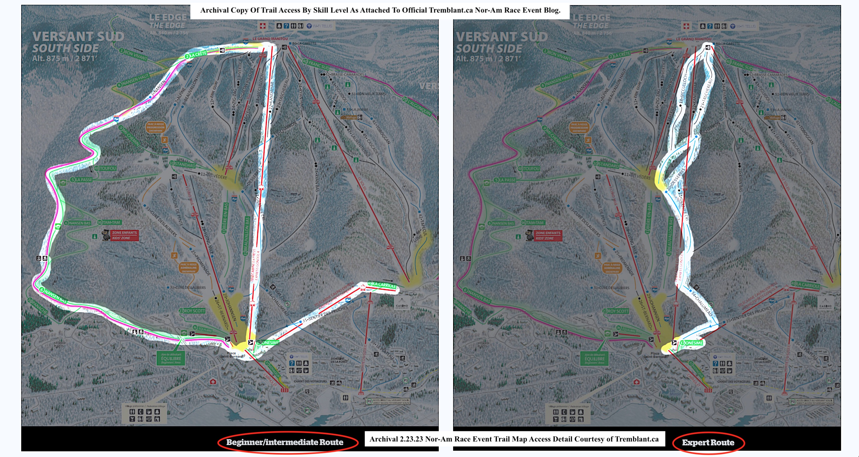 Trial Access Graphics Attachment For 2.23.23 Official Nor-Am Race Event Blog.