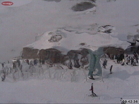 A thin film of Clear ice over the Summit web Cam makes a Neat, Natural &quot;Special Effect&quot; for this snap shot.
