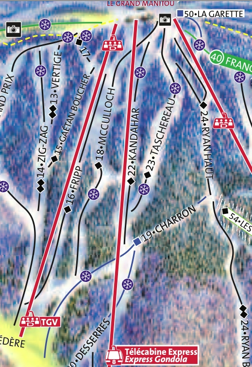 Screenshot courtesy of www.tremblant.ca downloadable pdf Trail Map file.