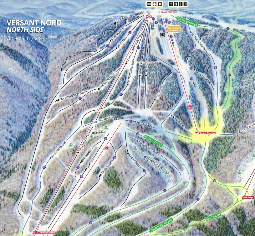 Screenshot courtesy of www.tremblant.ca downloadable Trail Map pdf file.