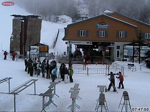 Bright and Early the &quot;First Tracks&quot; group starts to embark for the summit.